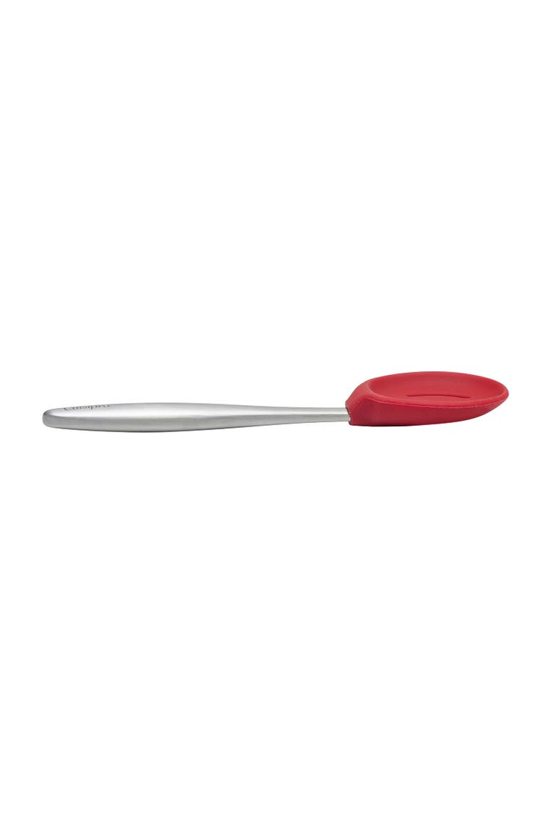 8-Inch Silicone Piccolo Slotted Spoon, Alternate, color, Red
