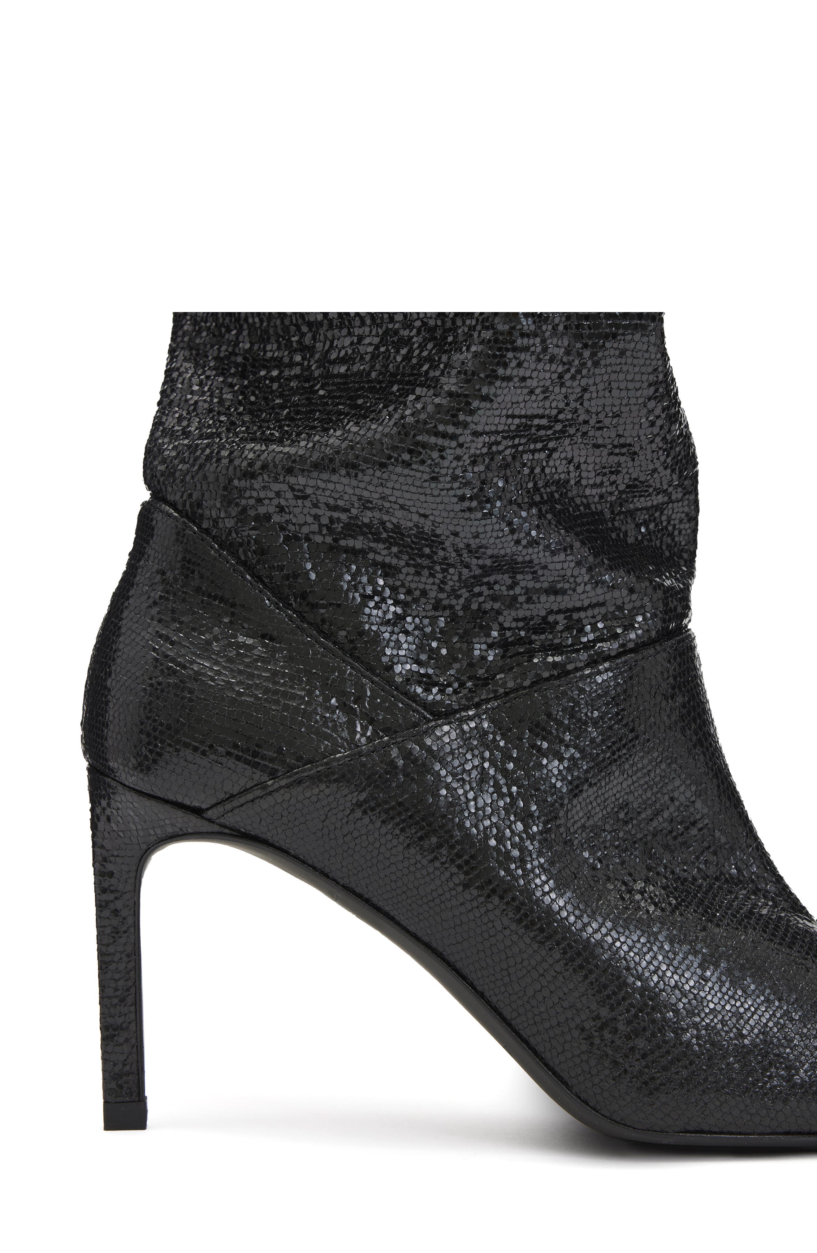 Orlana Pointed Toe Boot, Alternate, color, METALLIC BLACK