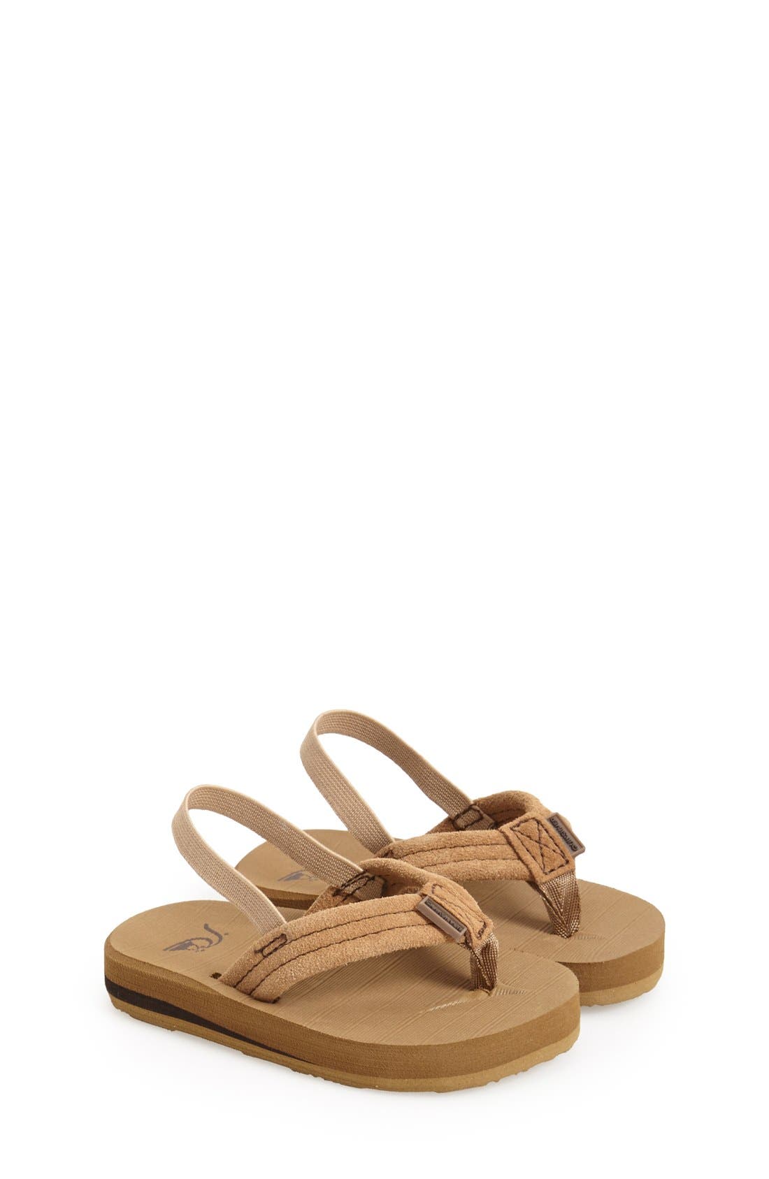 'Carver' Suede Sandal, Main, color, TAN SOLID