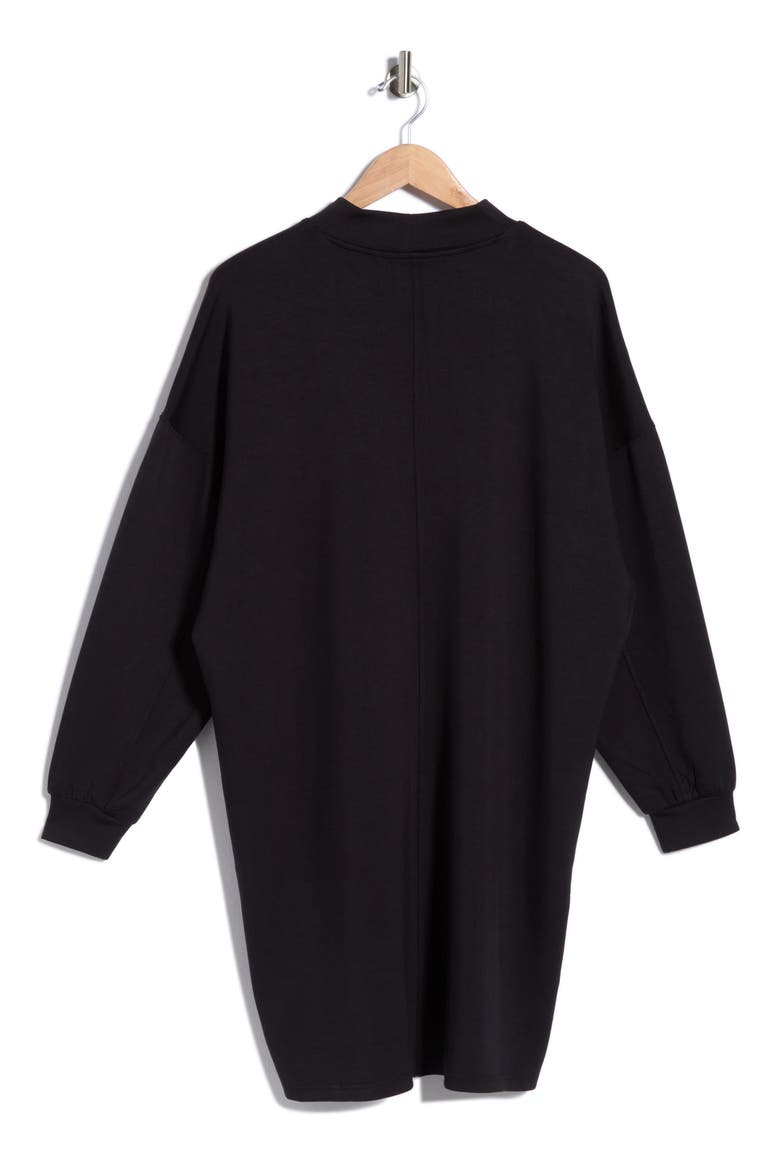 Long Sleeve Mock Neck Sweater Dress, Alternate, color, BLACK