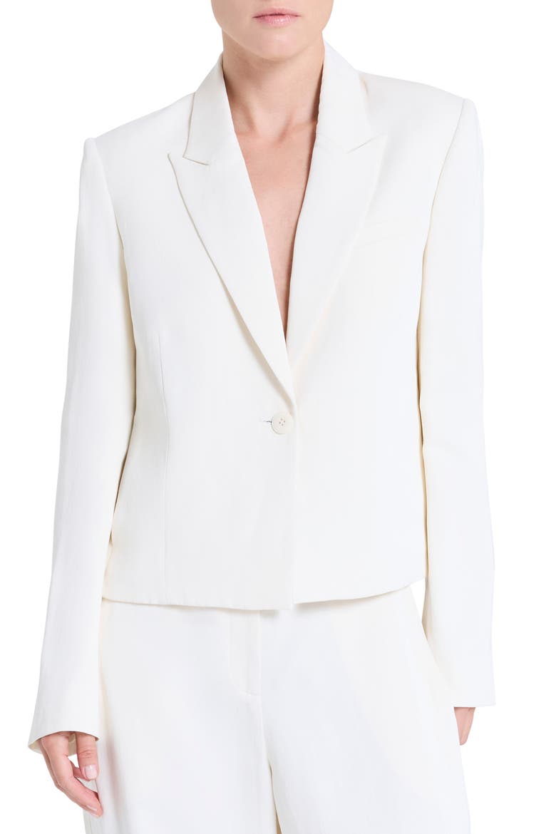 Sawyer Boxy Crop Blazer, Main, color, BONE