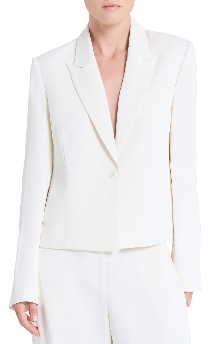 TWP Sawyer Boxy Crop Blazer, Main, color, Bone