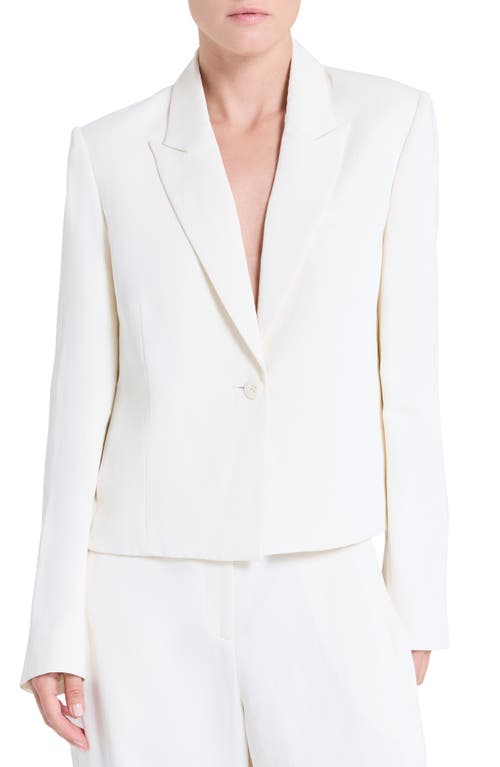 Twp Sawyer Boxy Crop Blazer In White