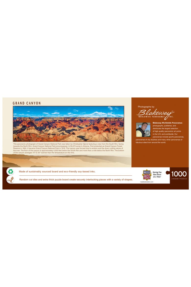 Grand Canyon 1000pc Panoramic Puzzle, Alternate, color, Multicolor