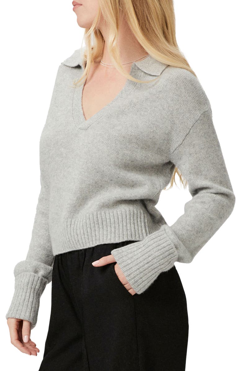 PAIGE Maxie Johnny Collar Cashmere Sweater, Alternate, color, 