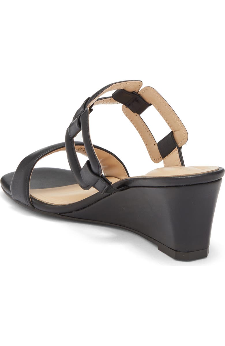 Adrienne Vittadini Ando Sandal, Alternate, color, Black
