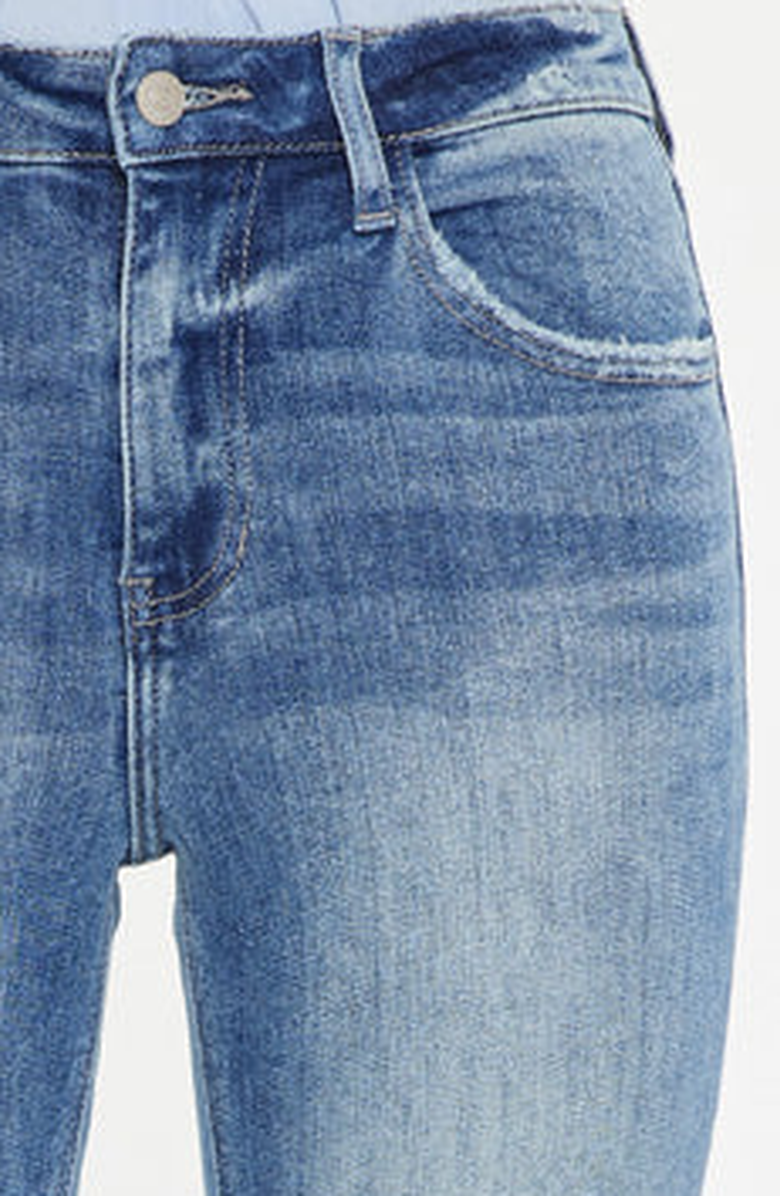 KanCan Maddy Essentials High Rise Slim Straight Leg Jeans, Alternate, color, Medium Wash