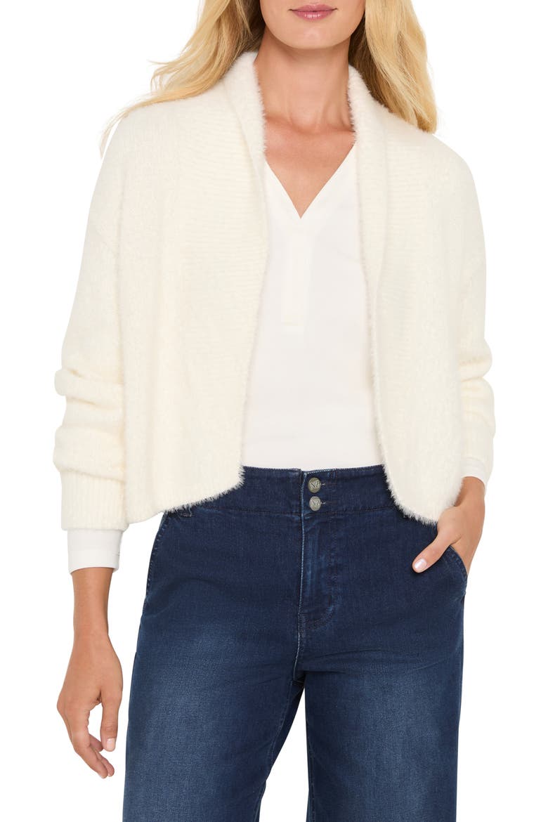 Cozy Chic Fuzzy Shrug Cardigan, Main, color, CLASSIC CREAM