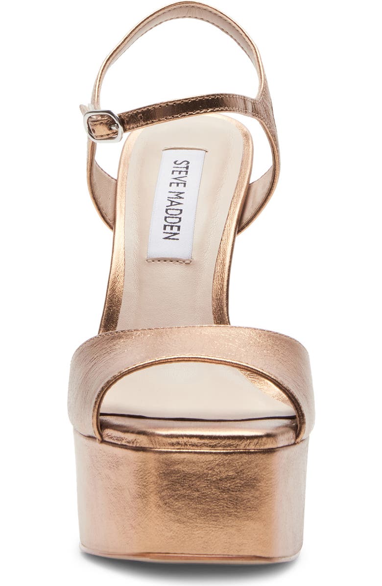 Steve Madden Cologne Platform Stiletto Sandal, Alternate, color, Bronze