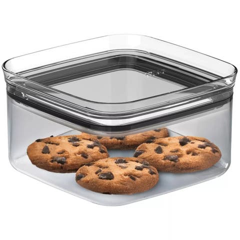 Clear Airtight Stackable Food Storage Container with Leak Proof Lid