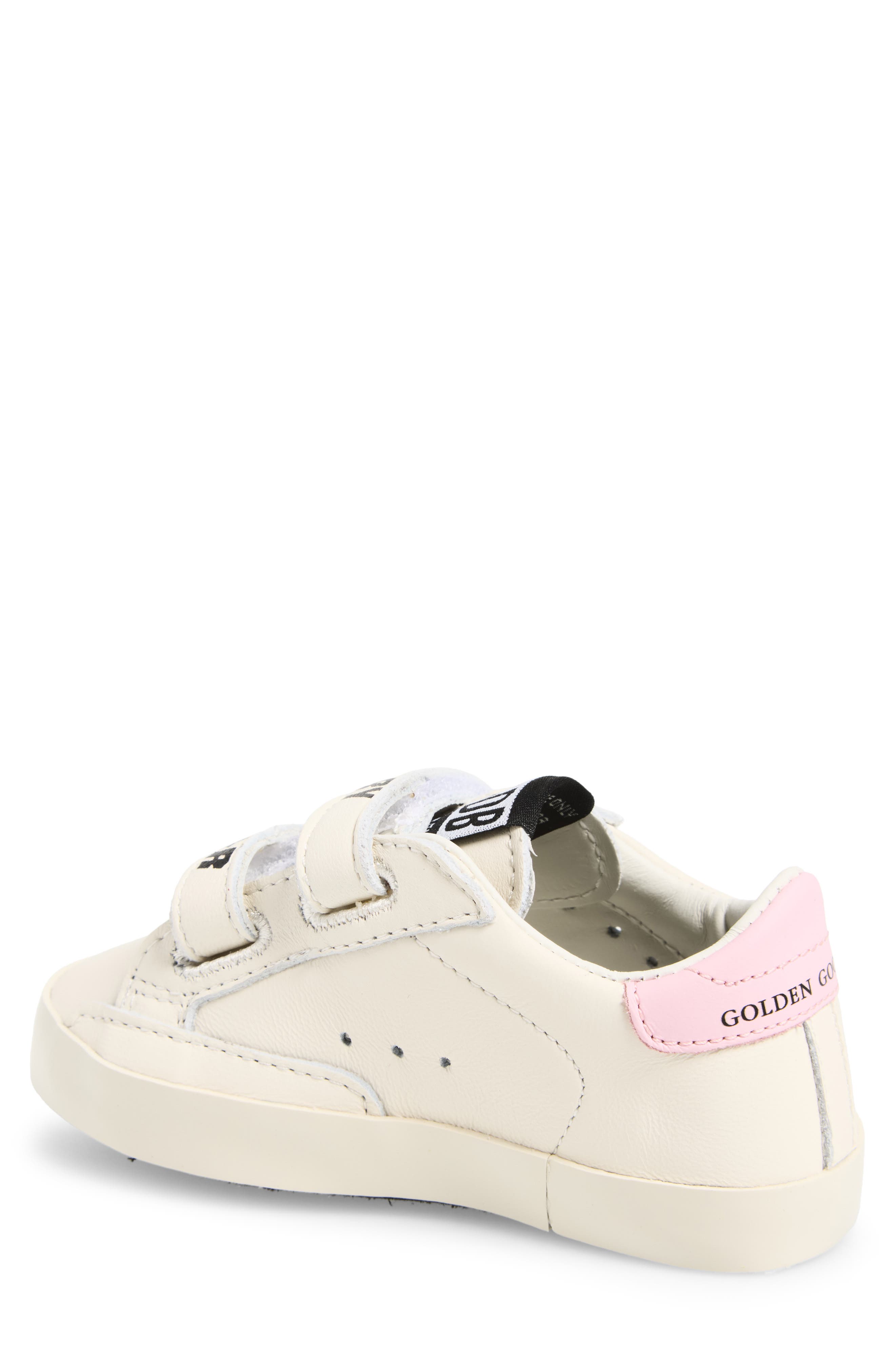 Baby School Sneaker & Socks Set, Alternate, color, WHITE/ BABY PINK