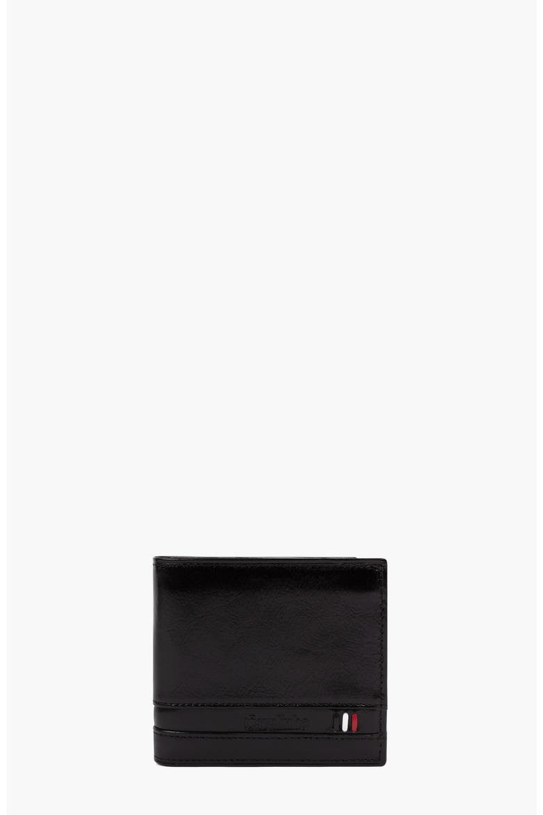 Di Cavallo Trifold Leather Wallet 507, Main, color, Black