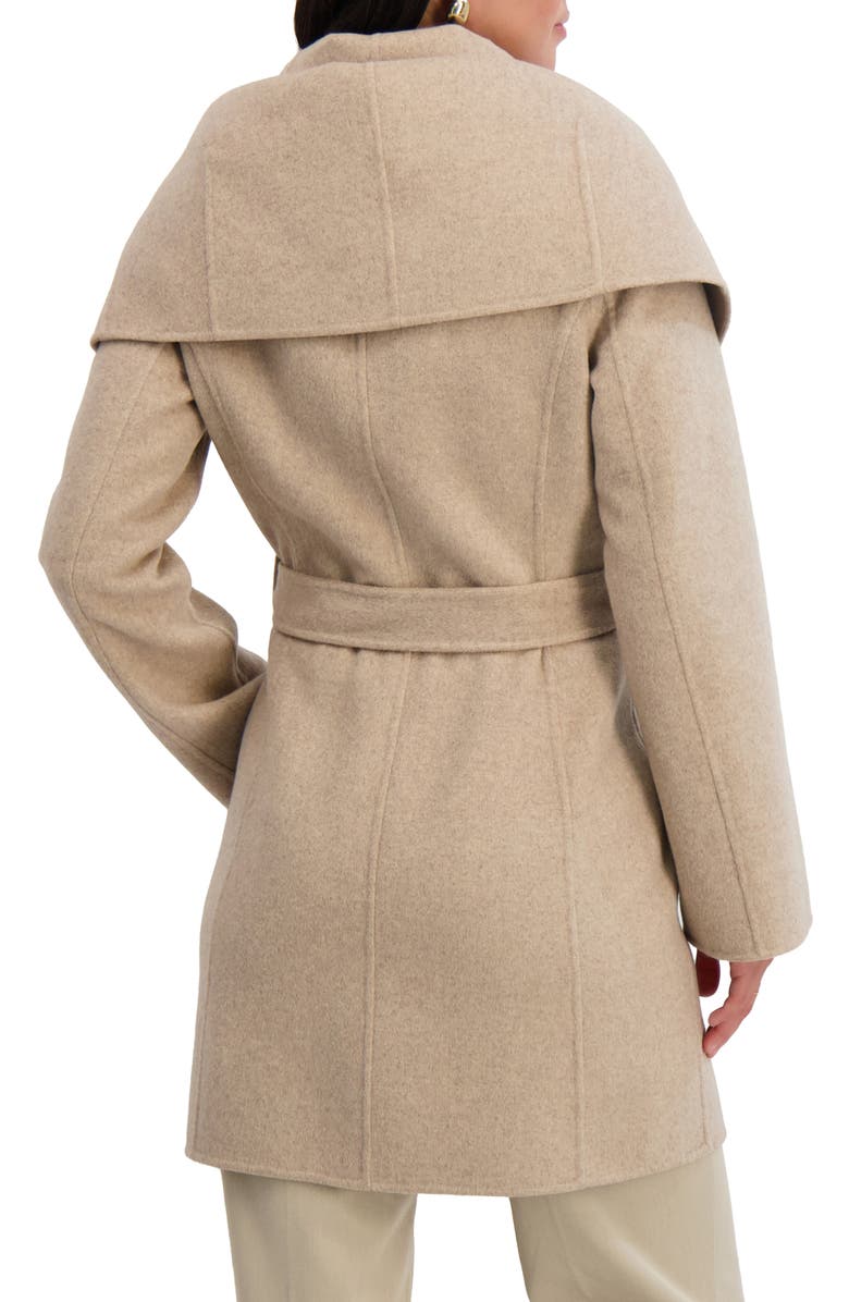 Tahari Marilyn Wool Blend Coat, Alternate, color, Oatmeal