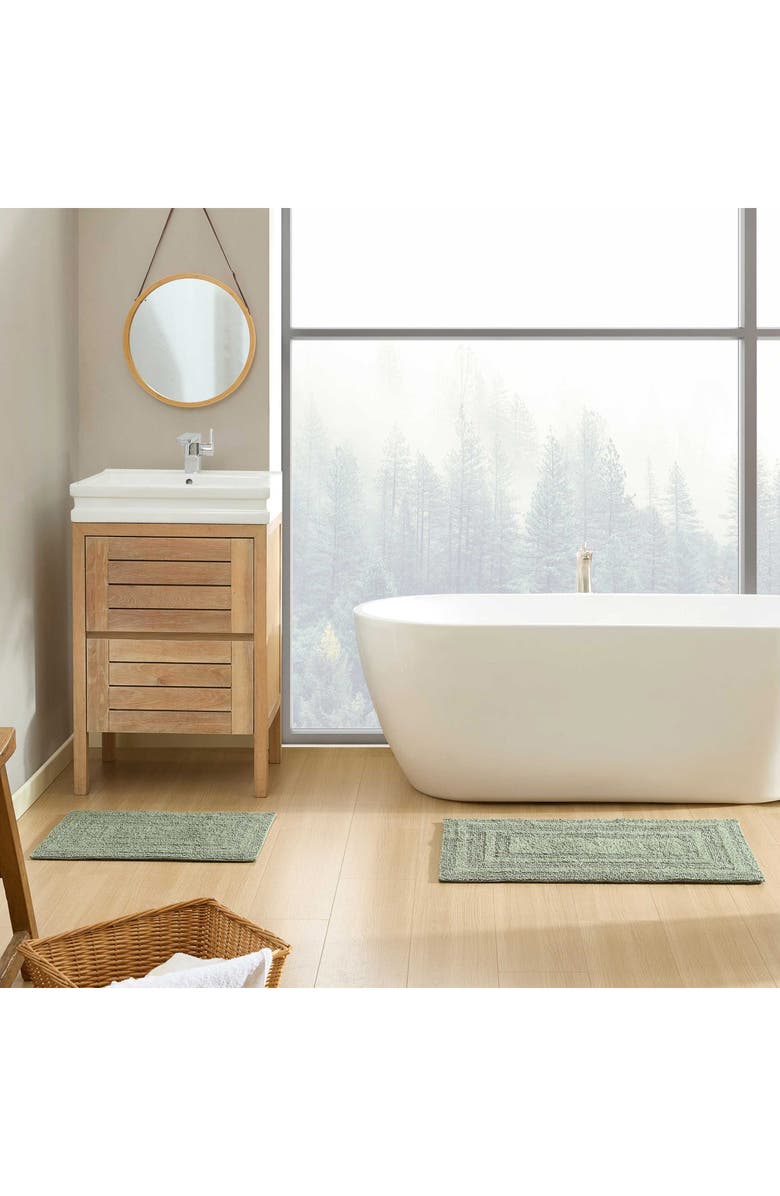 Eddie Bauer Logan Reversible Bath Mat Set, Alternate, color, Green