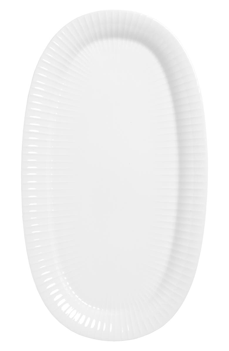 Kahler Hammershøi Oval Serving Dish, Main, color, White