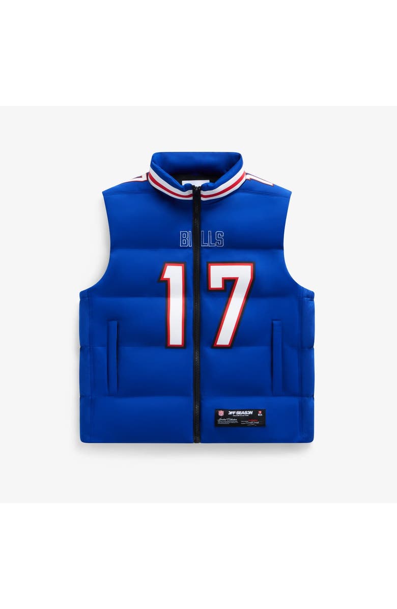 Off Season Unisex Josh Allen Royal Buffalo Bills Player Puffer Vest, Main, color, Royal