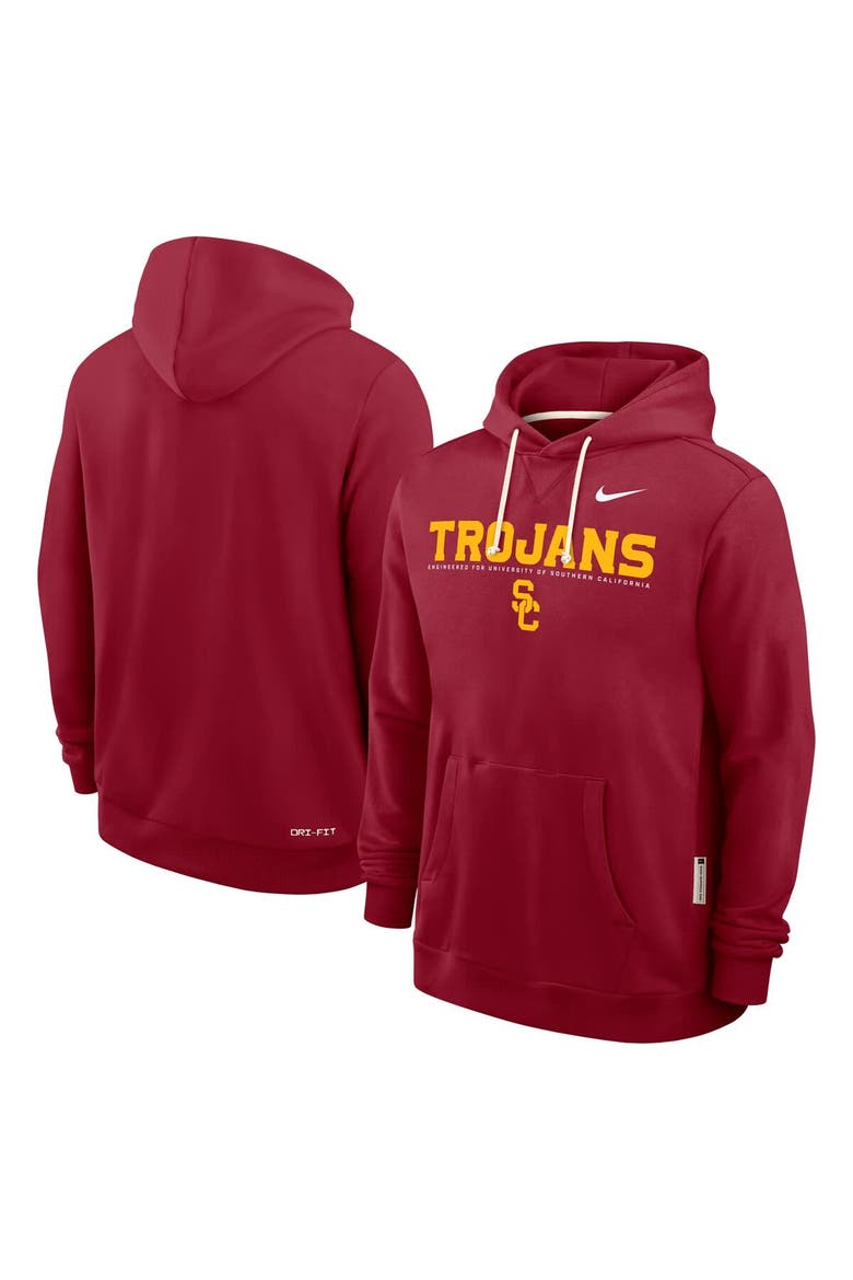 Men's Nike Cardinal USC Trojans 2025 Sideline Standard Issue Dri-FIT Hoodie, Alternate, color, Cardinal
