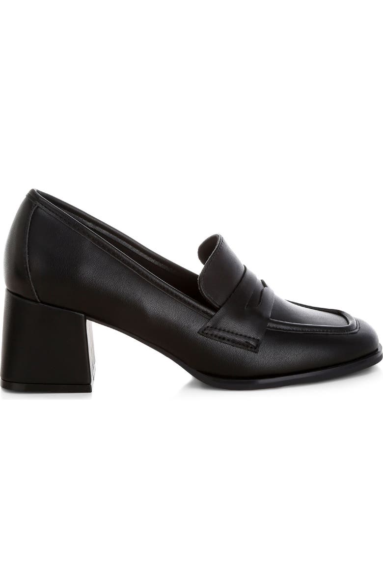 LONDON RAG Sutapa Penny Strap Flared Block Heel Loafer, Alternate, color,