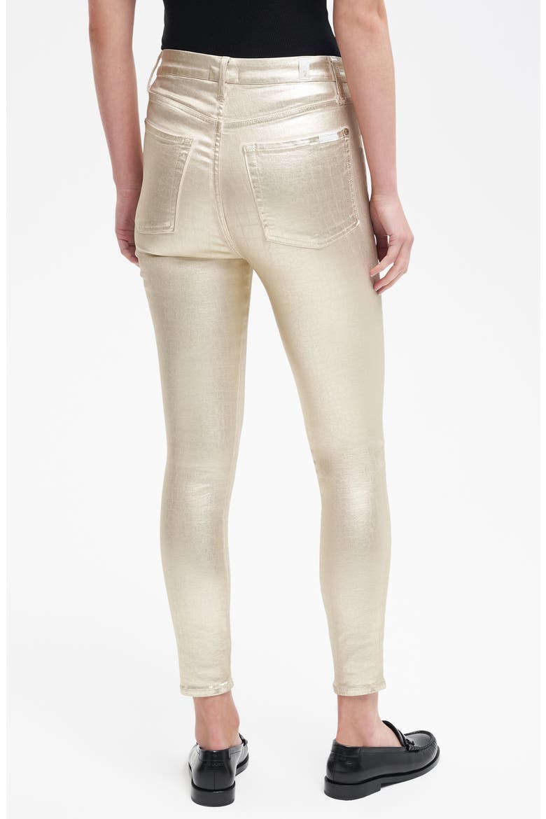 Aubrey High Waist Skinny Fit Pants, Alternate, color, WHTCROC CT