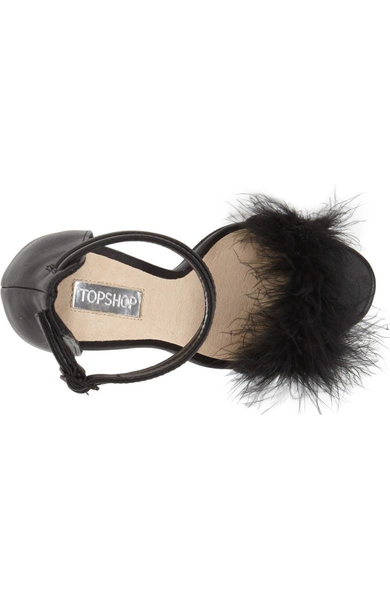 Topshop 'Rebecca' Ankle Strap Sandal, Alternate, color,