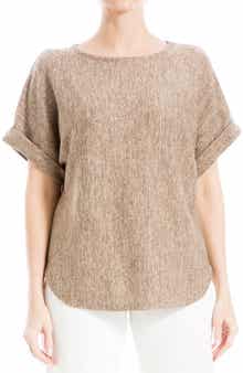 MAX STUDIO Short Sleeve Ribbed T-Shirt