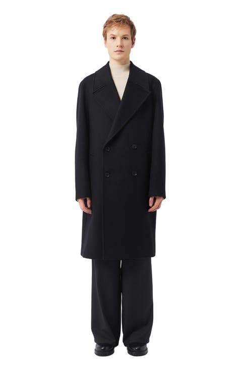 Double-Breasted Cashmere Coat for Men