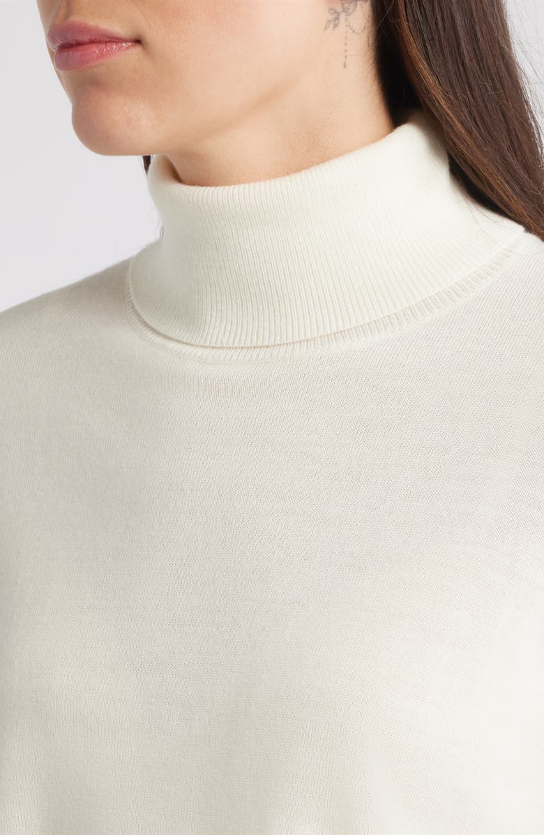 Pendleton Merino Wool Turtleneck Sweater, Alternate, color, Ivory