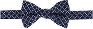 Trafalgar Rowan Geometric Pattern Silk Bow Tie