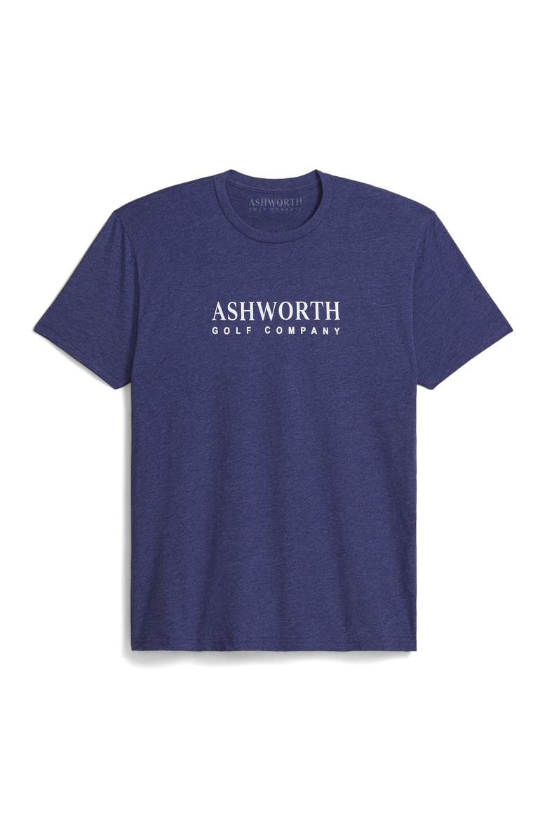 Ashworth Label Tee, Main, color, Storm w/ White