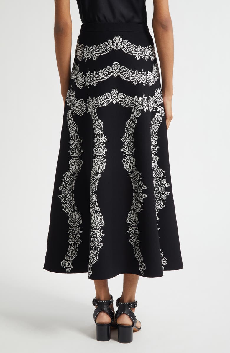Ulla Johnson Valencia Jacquard Maxi Skirt, Alternate, color, Noir