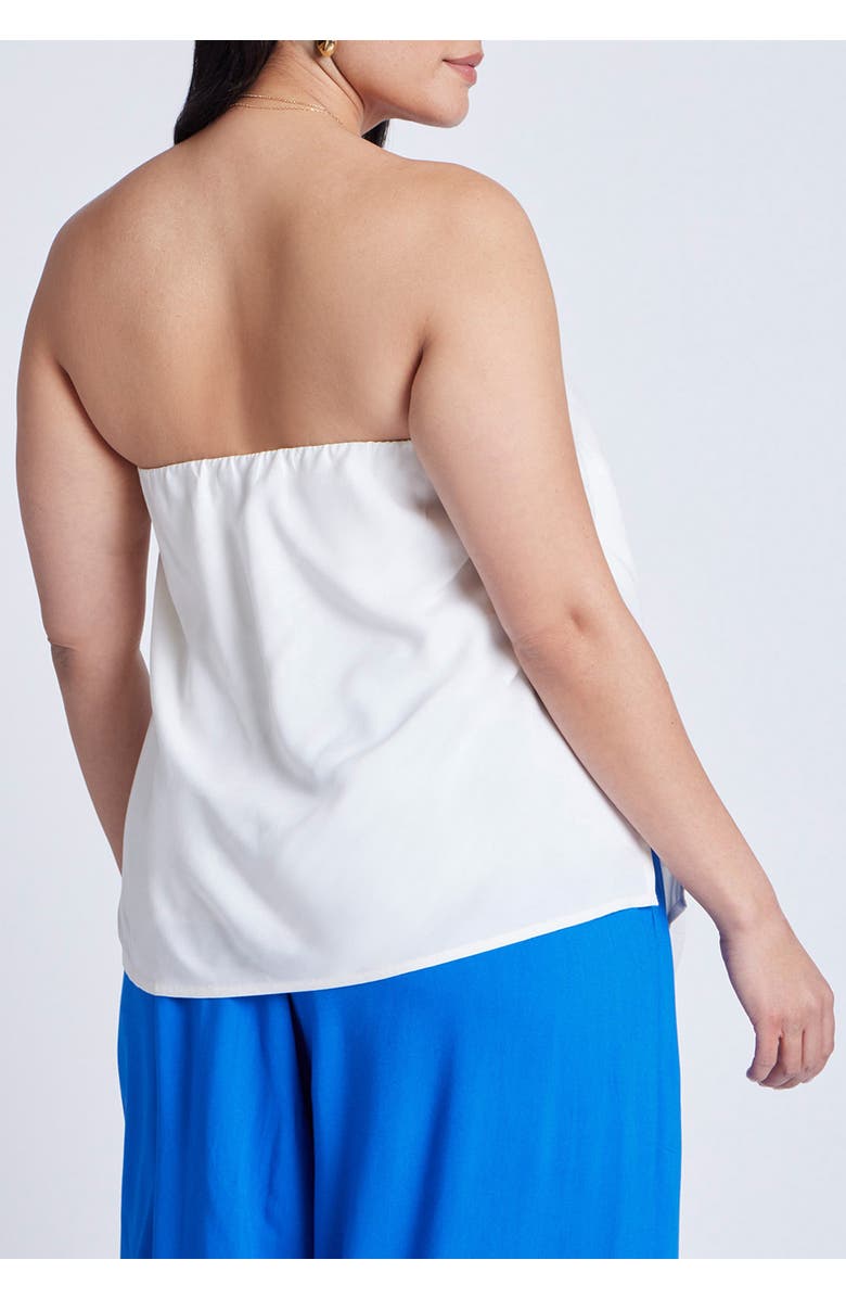 ELOQUII Embroidered Column Top, Alternate, color, Jet Stream