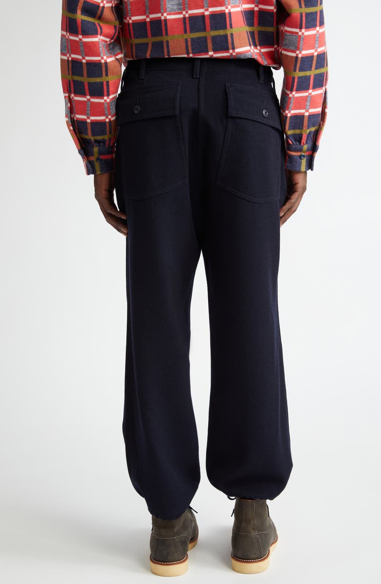 BEAMS MIL Utility Wool Serge Trousers, Alternate, color, 
