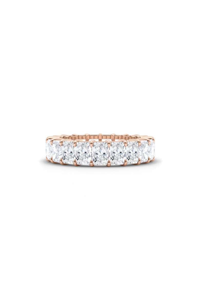 Radiant Cut Lab Created Diamond Eternity Ring, Alternate, color, 18K ROSE GOLD