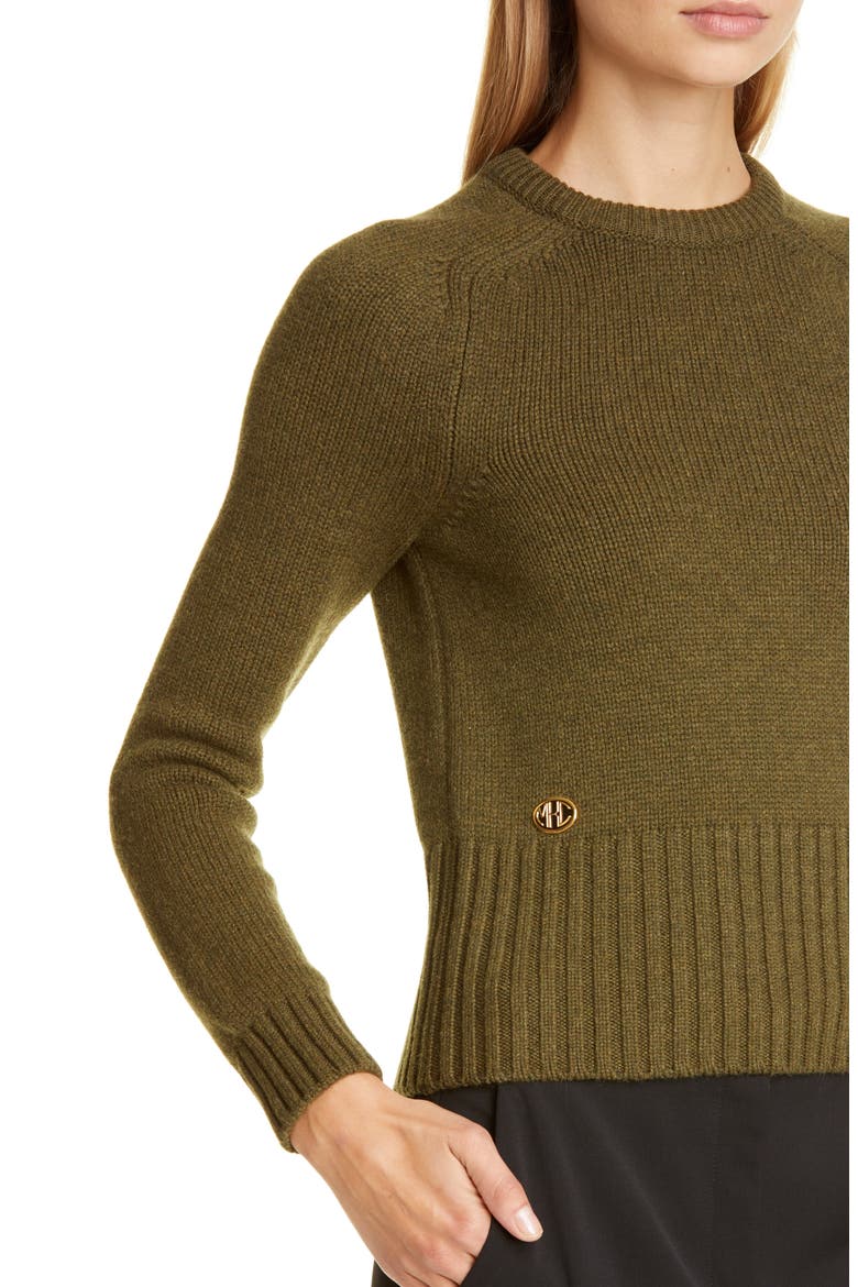 Logo Monogram Cashmere Sweater, Alternate, color, SPRUCE