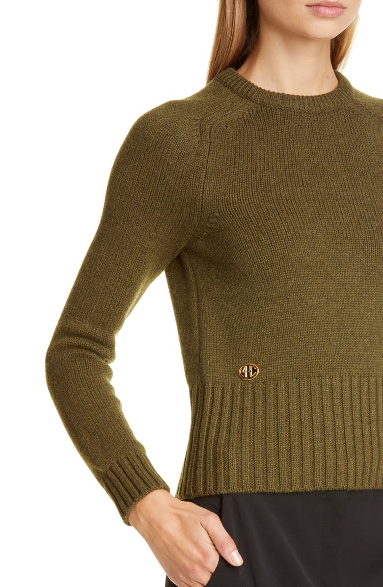 Michael Kors Collection Logo Monogram Cashmere Sweater, Alternate, color, 