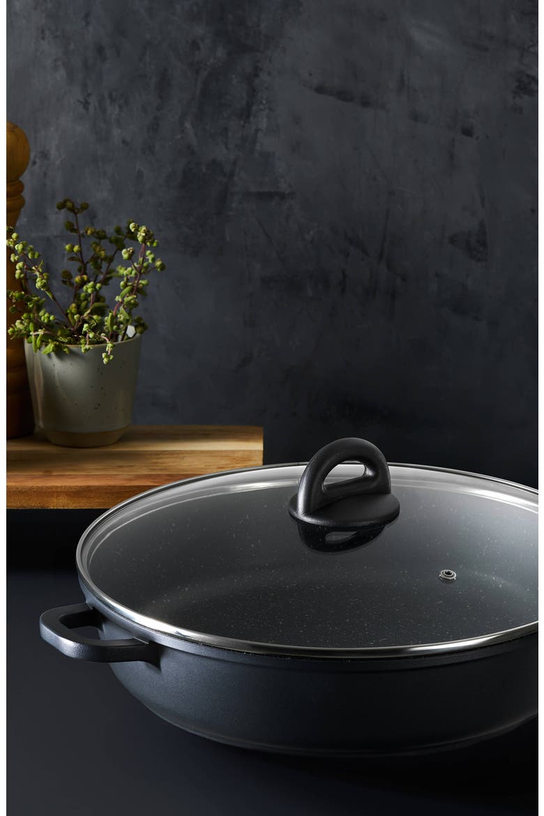 STONE™ 3.7 Qt Sauté Pan with Lid, Alternate, color, BLACK