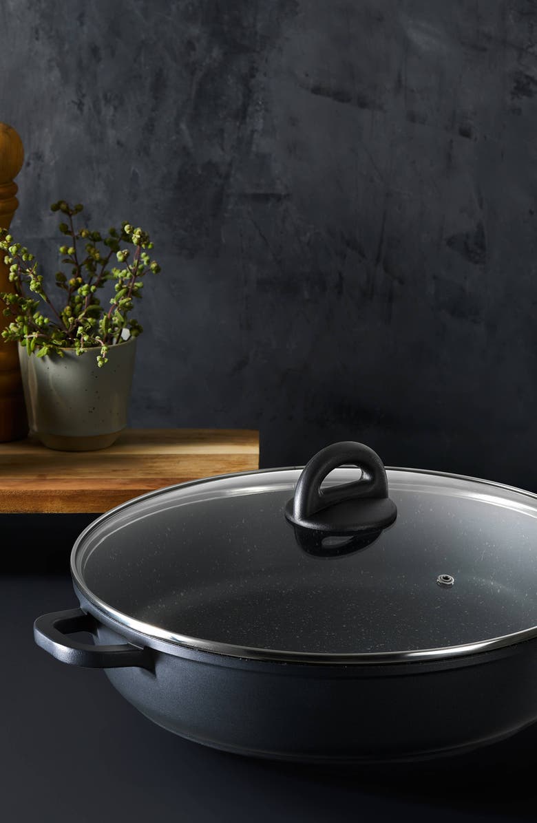 Cuisine::pro<sup>®</sup> STONE<sup>™</sup> 3.7 Qt Sauté Pan with Lid, Alternate, color, Black