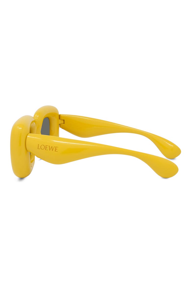 Injected 41mm Square Sunglasses, Alternate, color, SHINY YELLOW / SMOKE