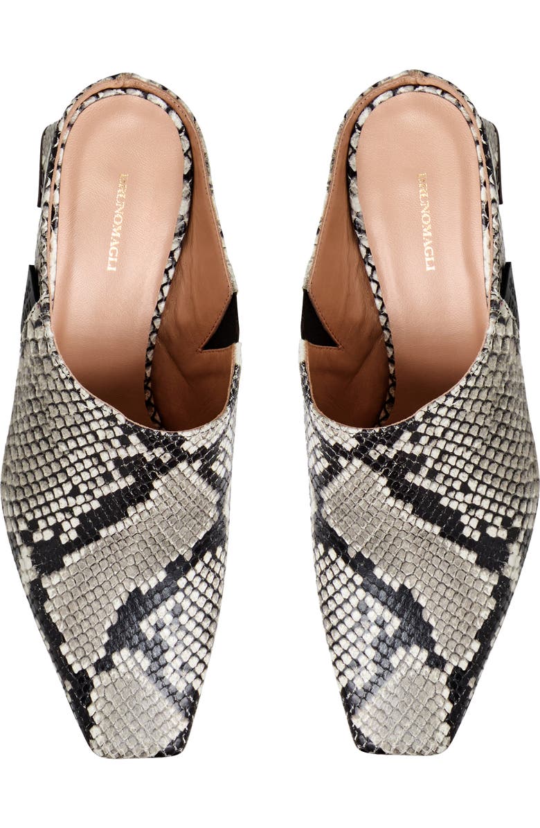 Bruno Magli Fran Mule, Alternate, color, Black/White Snake