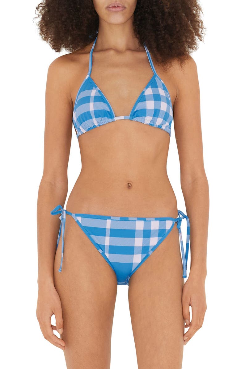 Burberry Cobb Check Two-Piece Swimsuit, Main, color, 