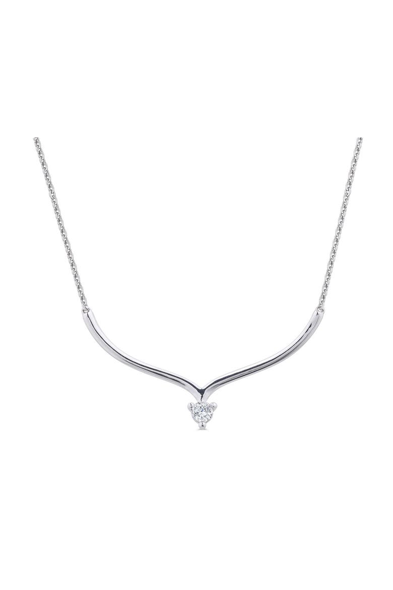 Versatile-V Necklace, Main, color, Silver