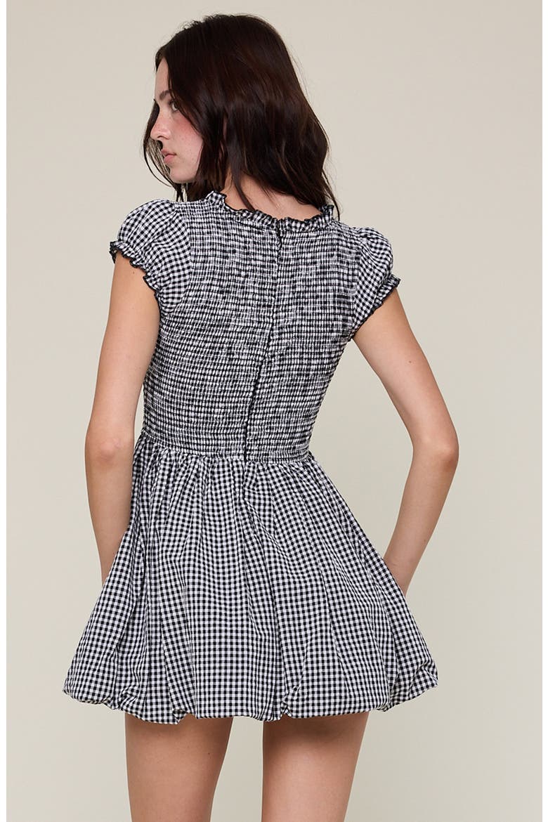Fit and Flare Minidress, Alternate, color, BLACK