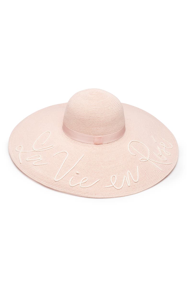 Eugenia Kim La Vie En Rosé Sun Hat, Main, color, Blush