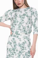 Alexia Admor Bebe Three-Quarter Sleeve Sweatshirt