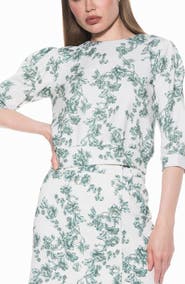 Alexia Admor Bebe Three-Quarter Sleeve Sweatshirt
