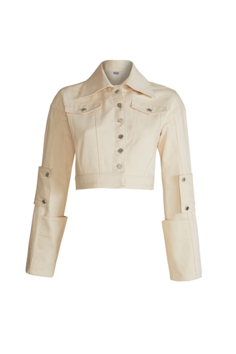 Davidson Cross Jacket, Main, color, Ecru