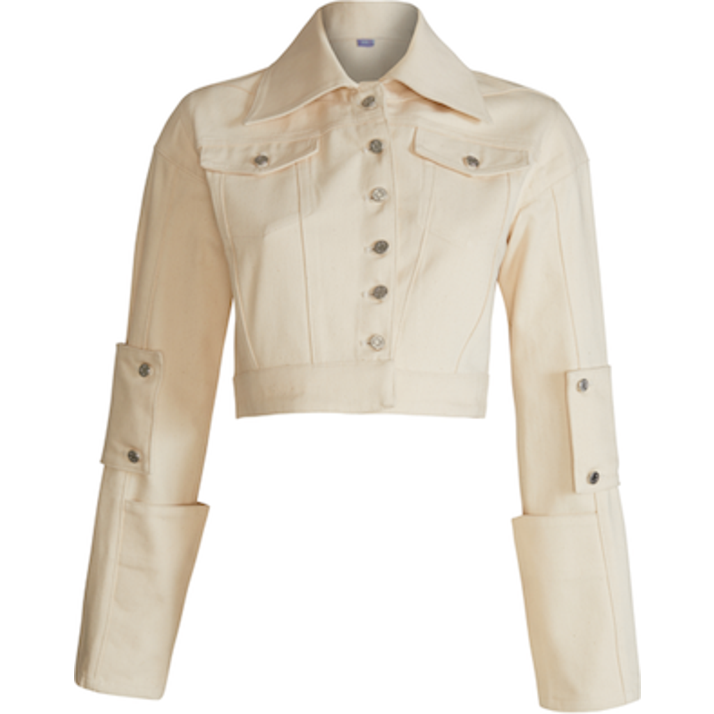 Jendue Davidson Cross Jacket In Ecru