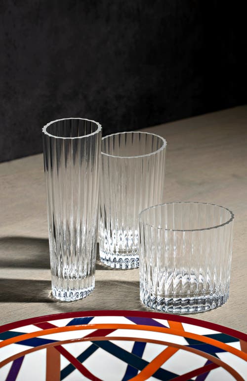 Missoni Home Tableware Wine Glasses Nastri Set Of 6  Transparent 10 Oz, H 3.3" In Transparent