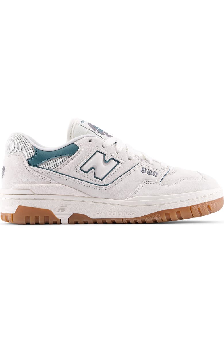 New Balance 550 Basketball Sneaker, Alternate, color, Sea Salt/ New Spruce