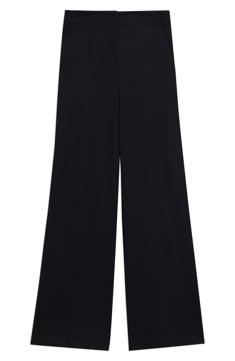Theory Clean Front Wide Leg Precision Ponte Knit Pants, Alternate, color,